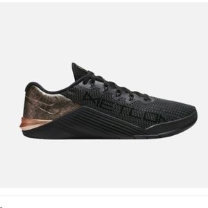Nike AT3146-060 Metcon 5 Black Rose Gold Women's 12